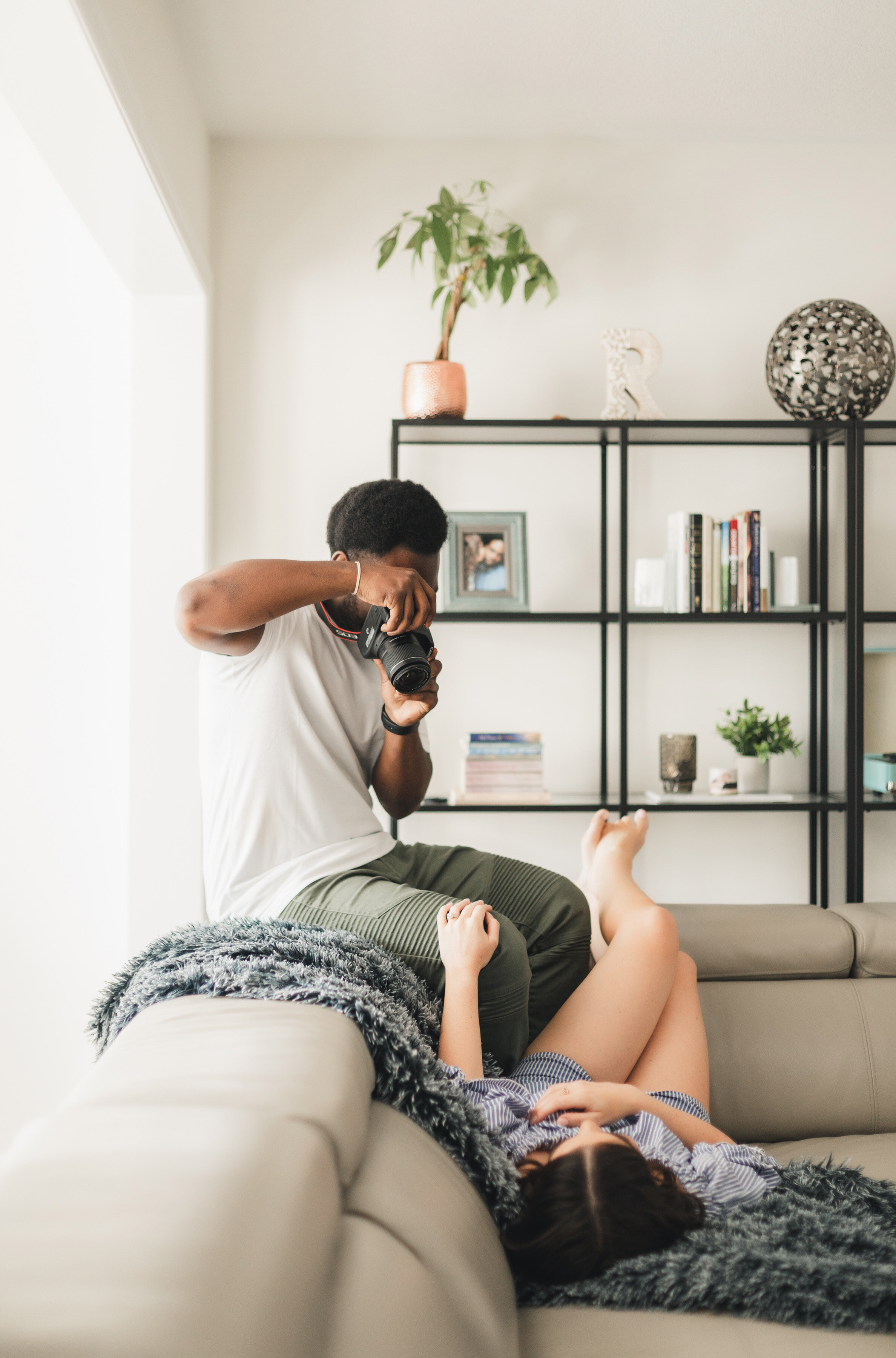 At home Engagement Kitchener | Kari + Ralph