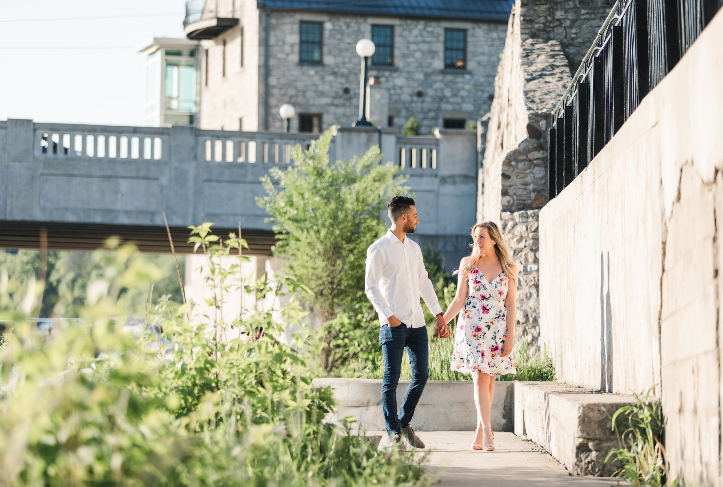 Mill Race Park Engagement | Cambridge | Nicole + Brandon